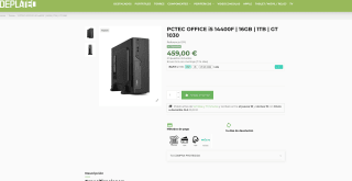 PCTEC OFFICE i5 14400F 16GB 1TB GT 1030 por solo 459€