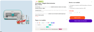 Cricut Joy + Regalo Herramientas Joy y Curso por 178,90€