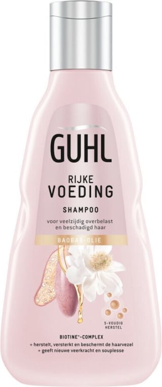 Korting bij Bol.com op 4x Guhl Rijke Voeding Shampoo 250 ml