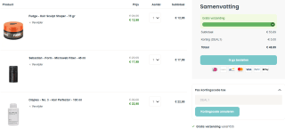 €5 korting vanaf €50 bij Haarshop