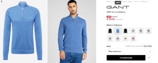 GANT trui lichtblauw voor €39,90 bij About You