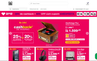 Garanta 25% de volta no AME + 10% OFF em Todo o Site Obabox