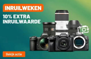 10% extra inruilwaarde op je oude apparatuur bij Kamera Express