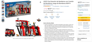 LEGO City Estación de Bomberos por $977 | Amazon