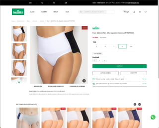 Pack 2 Bikini Tiro Alto Algodón Maternal por solo $5.490