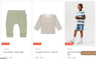 Tot 50% korting bij Noppies tijdens de sale