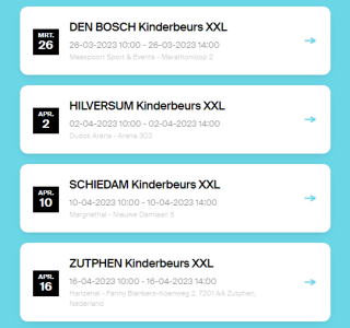 2+2 entreetickets gratis voor Kinderbeursxxl