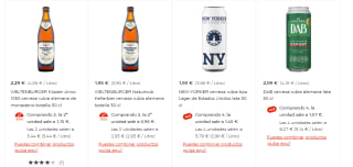 Super promociones en Cervezas en El Corte Inglés