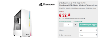 Sharkoon RGB Slider, ATX, T.G., Wit voor €3246 bij Reichelt