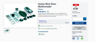 Multicortador Genius Nicer Dicer por 17,99€