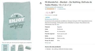 Manta Mr.Wonderful – Blanket – Do Nothing por 9,94€
