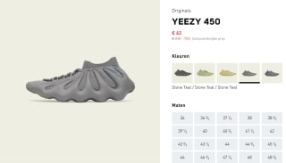 Adidas YEEZY 450 voor €64 in de Adidas store