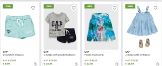 GAP sale met tot 72% korting op dames/heren/kinder- en babykleding bij Limango