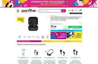 Auriculares Xiaomi Redmi Buds 6 Active Bluetooth 5.4 TWS por 13,79€