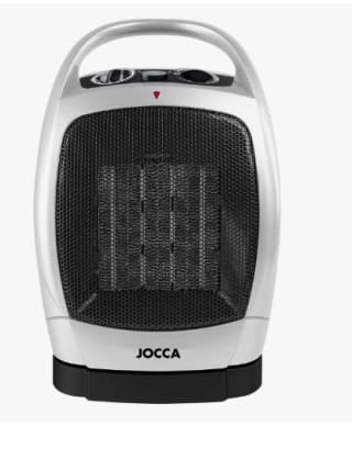 Calefactor cerámico de la marca Jocca con doble función: calor y ventilación por 10.46€