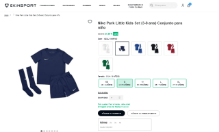 Conjunto Nike Park Little Kids para niños por 27,99€