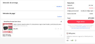 Gopro cámara deportiva Hero 13 por 271,55€ envío desde España