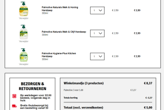 Alle Palmolive handzeep, 3 voor €5 bij Kruidvat
