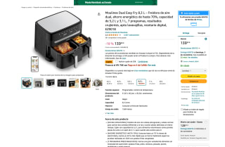 Freidora Moulinex Dual Easy Fry 8,3 L por solo 119,99€