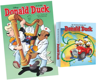 Abonnement van 6 maanden op de Donald Duck met gratis verzamelbox met 5 stripalbums voor €7,50
