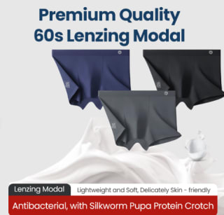 3-Pack Modal Boxershorts voor €8,99 bij Ochama