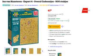 Jan van Haasteren - Expert 4 - Overal Cadeautjes - 500 stukjes voor €6,49 bij Bol.