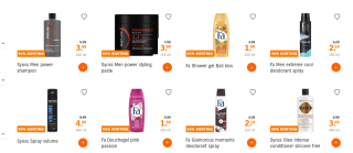 50% korting op alle Syoss & Fa producten bij de AH