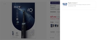 Oral-B iO 5S cepillo de dientes eléctrico Negro y Rosa por 67,99€ (cuenta nueva 55,99€)