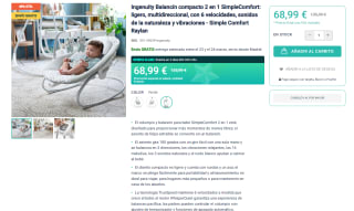 Balancín infantil Ingenuity 2 en 1 SimpleComfort por 68,99€