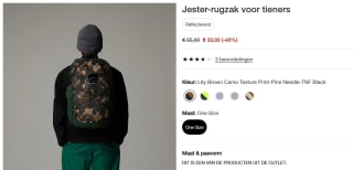 The North Face Rugzak - Y Court Jester voor €33 bij The North Face