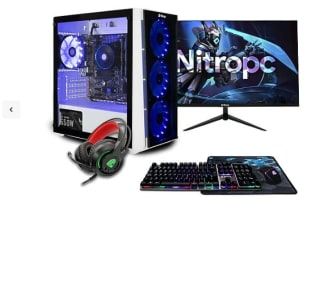PC Gaming - Pack Bronze NITROPC, AMD Ryzen 5 4650G (6 núcleos, 12 hilos | de 3,70 GHz hasta 4,2 GHz), 16 GB, 480 GB, 1 TB, AMD Radeon RX Vega 7, Windows 11 Home por 649€
