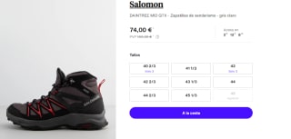 Botas de montaña de hombre Daintree Mid GTX Salomon por 74€