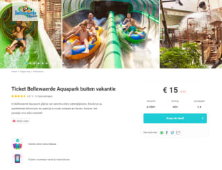 Tickets voor Bellewaerde Aquapark voor €15