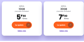 Finetwork Móvil GB Ilimitados + llamadas por solo 10€