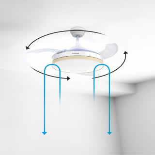 Ventilador de techo con luz Taurus Polar Invisible por 99,99€