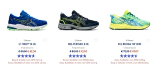 Tot 30% extra stapelkorting tijdens de Asics outlet