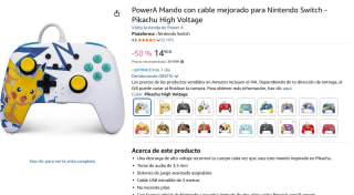 PowerA Mando con cable mejorado para Nintendo Switch Pikachu High Voltaje por 14,90