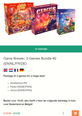 Game Brewer: 3-Games Bundle voor €9,50 bij Crowdfinder