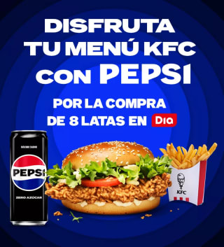 Menú KFC gratis con Día y Pepsi