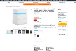 Mesita con Luz integrada VASAGLE por tan solo 54,59€