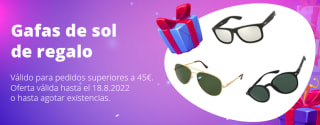 Gafas de sol gratis en pedidos superiores a 45€