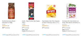 3x2 en productos de alimentación en Amazon