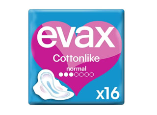 EVAX Cottonlike Normal Compresas con Alas 16 unidades por solo 2,38€ Promoción 3x2
