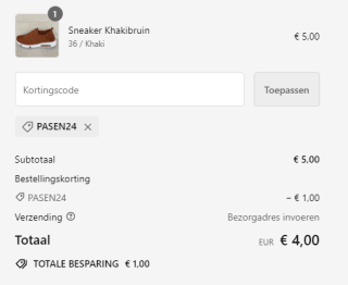 20% korting bij Goedkopeschoenen