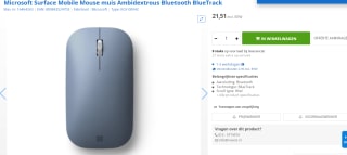 Microsoft Surface Mobile Mouse Kobalblauw voor €21,51 bij Mac ICT