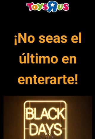 -10€ por suscribirnos a ToysRus.