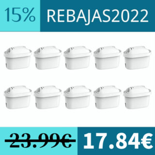 Cartucho de Filtro pack x 10 + jarras filtrante Britax a 17,84€