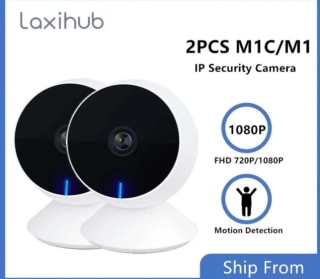 Pack x2 Laxihub minicámara IP con WiFi 1080p por 42.15€