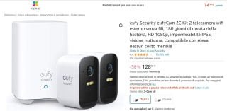 Eufycam 2C duo pack voor €128,01 bij Amazon