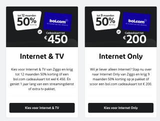 Ziggo Black Friday deals met 50% korting voor 12 maanden ELITE + ESPN compleet,Disney+,HBOmax 12 maanden gratis